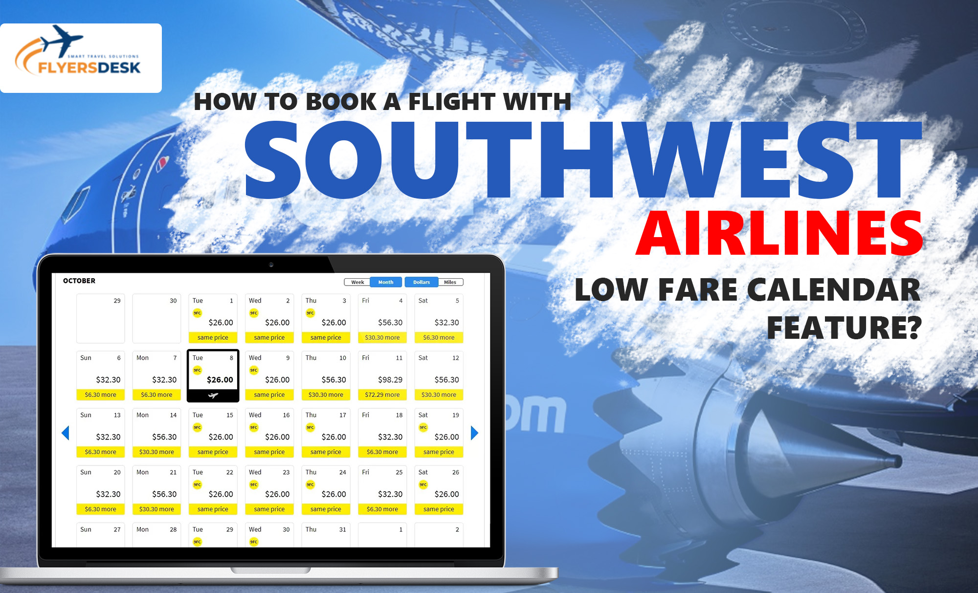 Southwest Airlines Low fare calendar