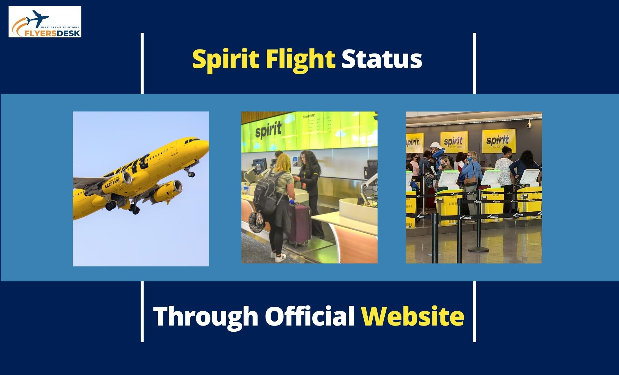 spirit flight status through official website