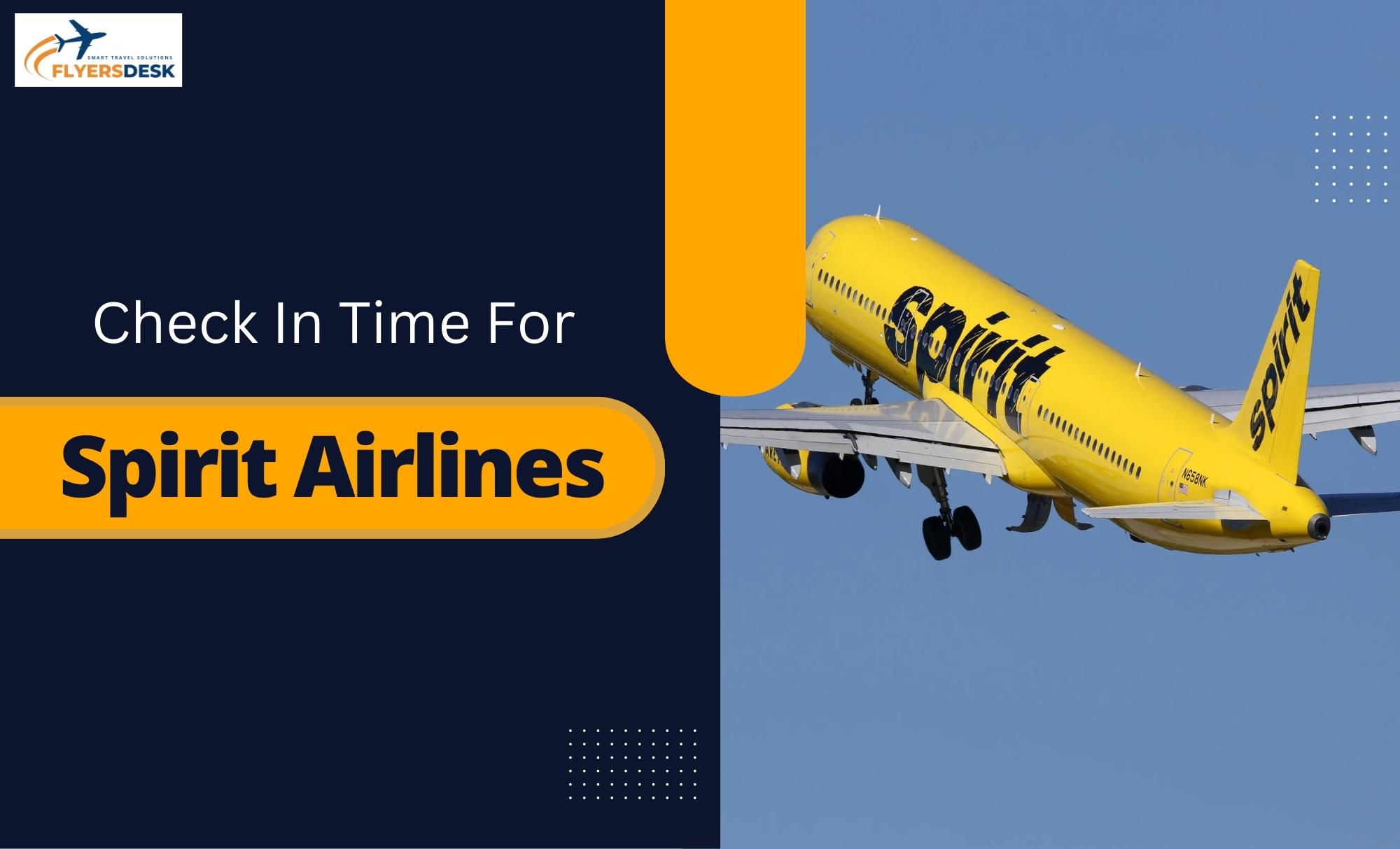 check in time for spirit airlines