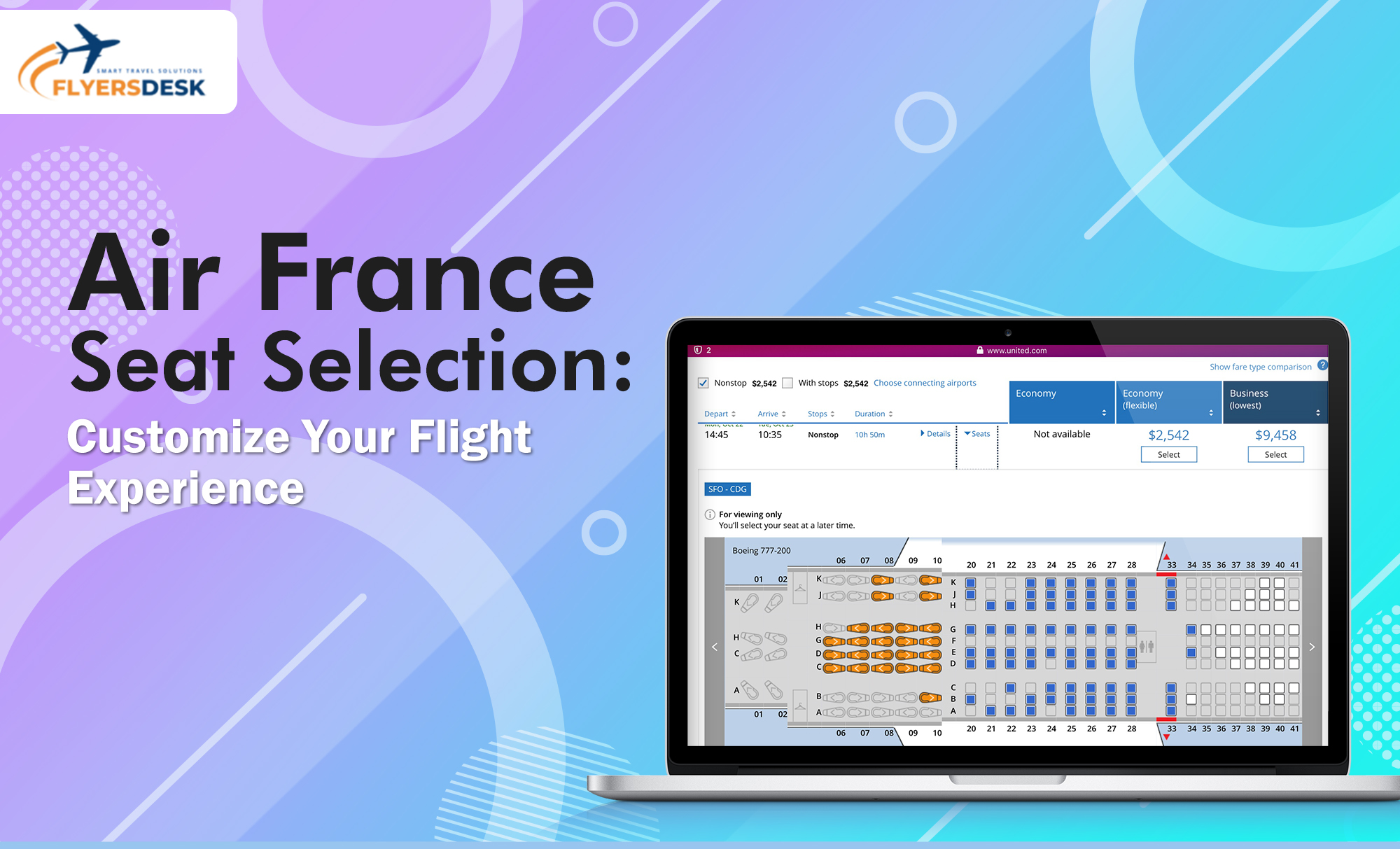 Air France Seat Selection