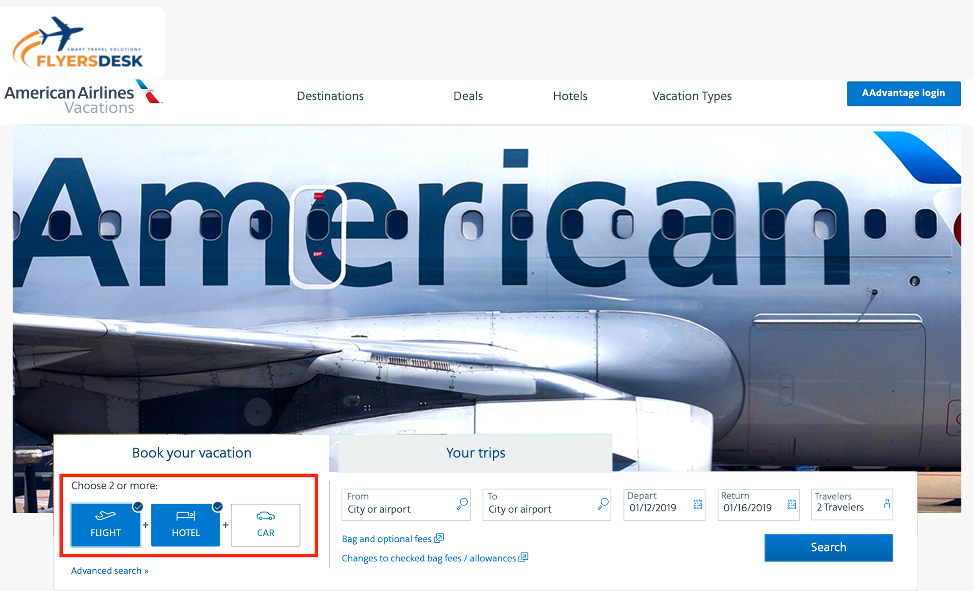 How to Book American Airlines Vacation Packages